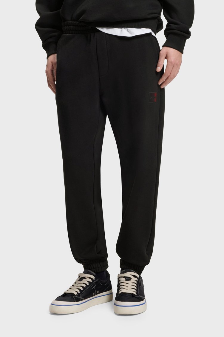 Hugo Pamuklu Relaxed Fit Lastikli Paça Erkek Pantolon 50553146 001 SİYAH - Hugo