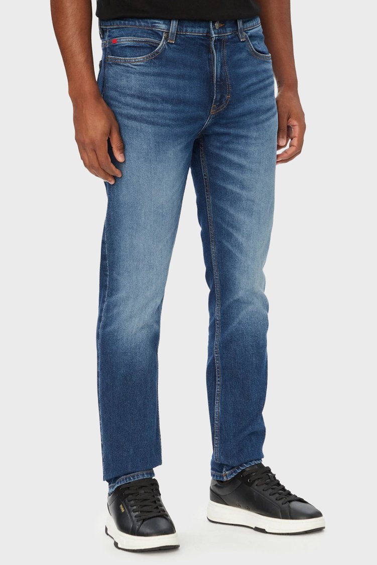 Hugo Pamuklu Slim Fit Normal Bel Jeans Erkek Kot Pantolon 50561260 411 Lacivert - Hugo