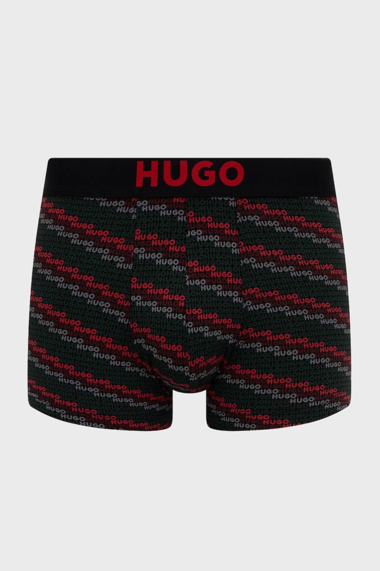 Hugo Streç Pamuklu Logolu 3 Pack Erkek Boxer 50549140 960 SİYAH - Hugo (1)