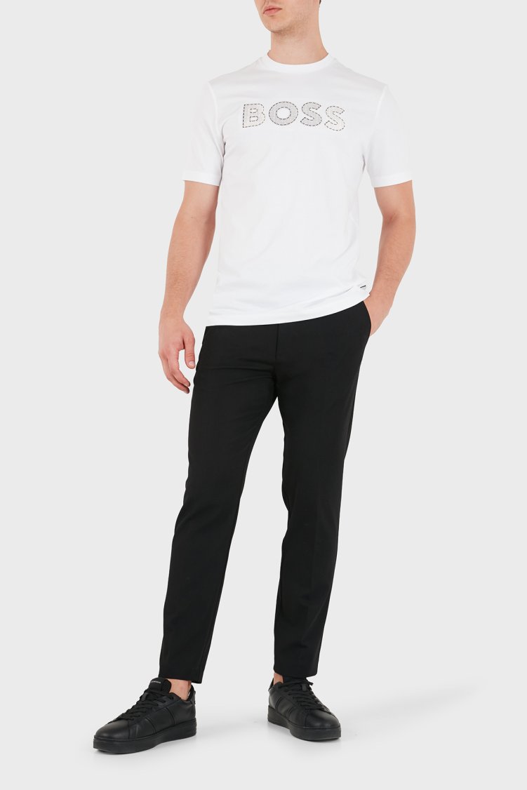 Hugo Yün Karışımlı Regular Fit Düz Paça Erkek Pantolon 50564009 001 Siyah - Hugo (1)