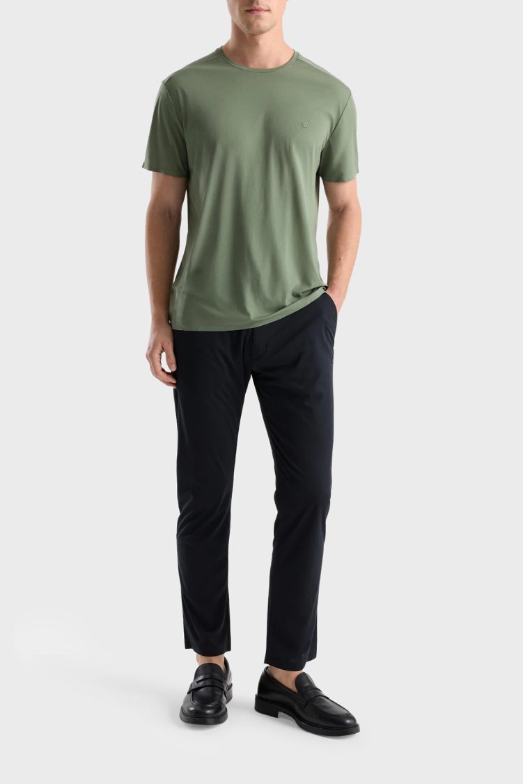 Isaora Logolu Regular Fit Bisiklet Yaka Erkek T Shirt ISR9021 HAK Haki - Isaora (1)