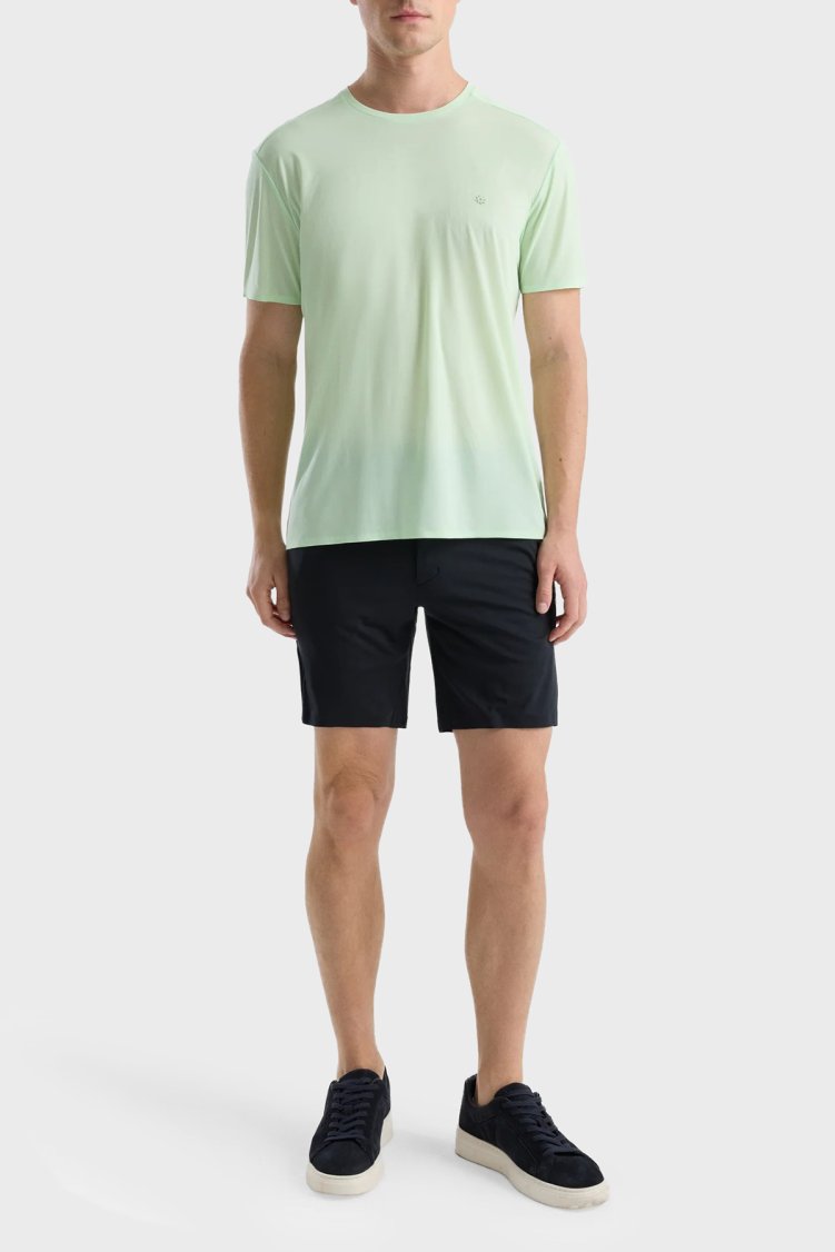 Isaora Logolu Regular Fit Bisiklet Yaka Erkek T Shirt ISR9021 MGRN Mint - Isaora (1)