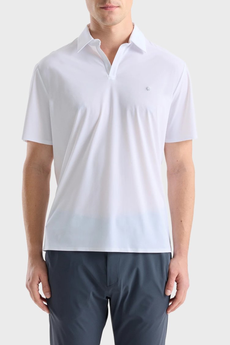 Isaora Logolu Regular Fit Kapamasız Erkek Polo ISR3201 100 Beyaz - Isaora