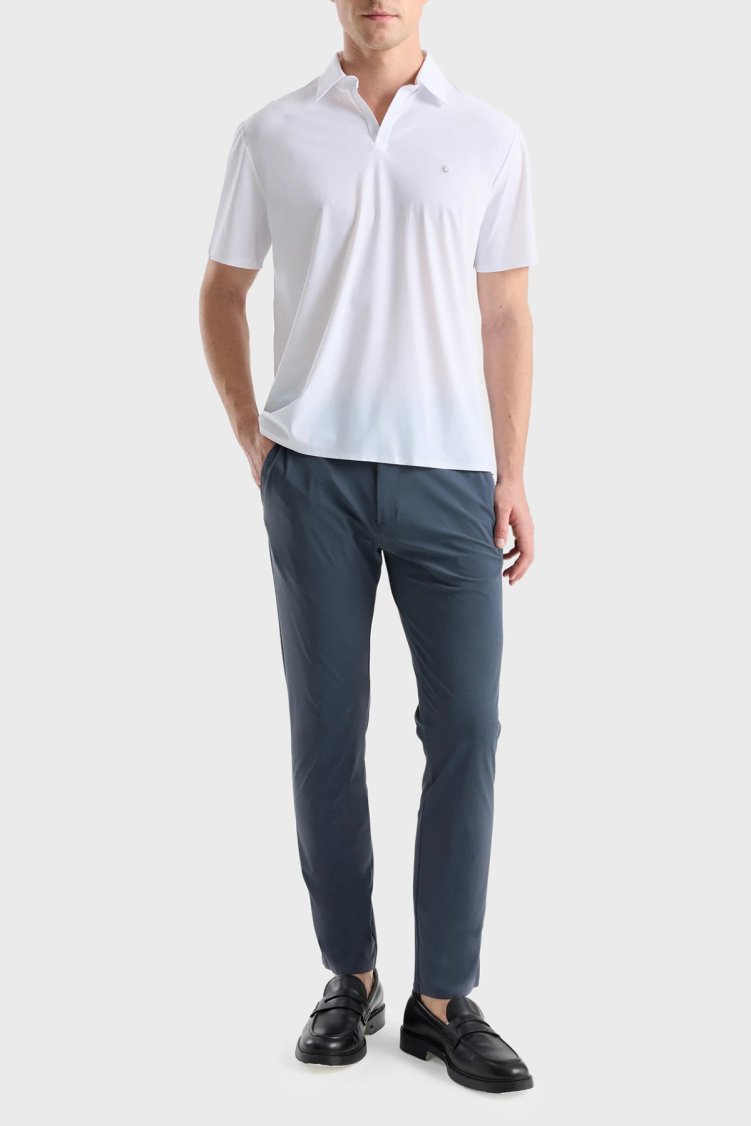 Isaora Logolu Regular Fit Kapamasız Erkek Polo ISR3201 100 Beyaz - Isaora (1)
