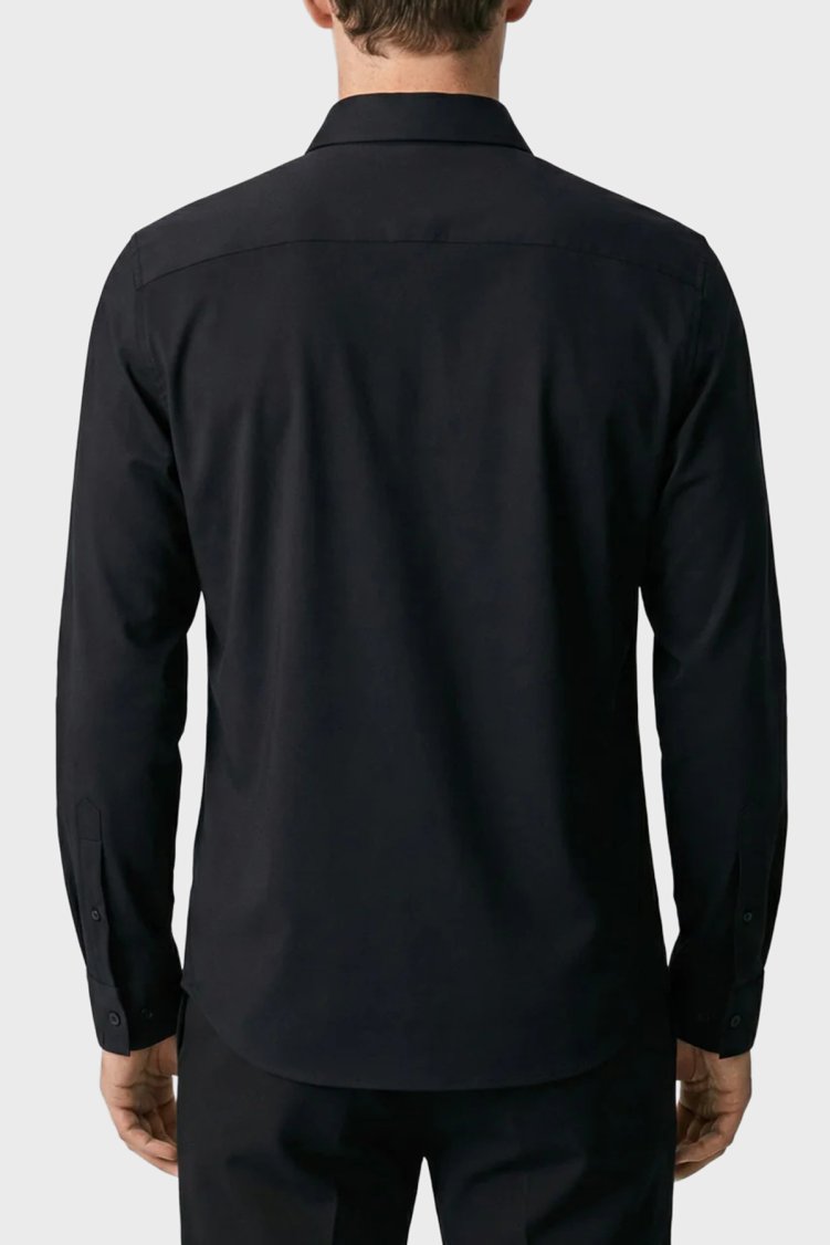 Isaora Regular Fit Klasik Yaka Uzun Kollu Erkek Gömlek ISR41260 SİYAH - Isaora (1)