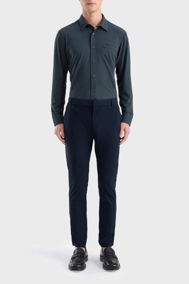Isaora Regular Fit Normal Bel Düz Paça Erkek Pantolon ISR5109 DRNVY Koyu lacivert - Isaora