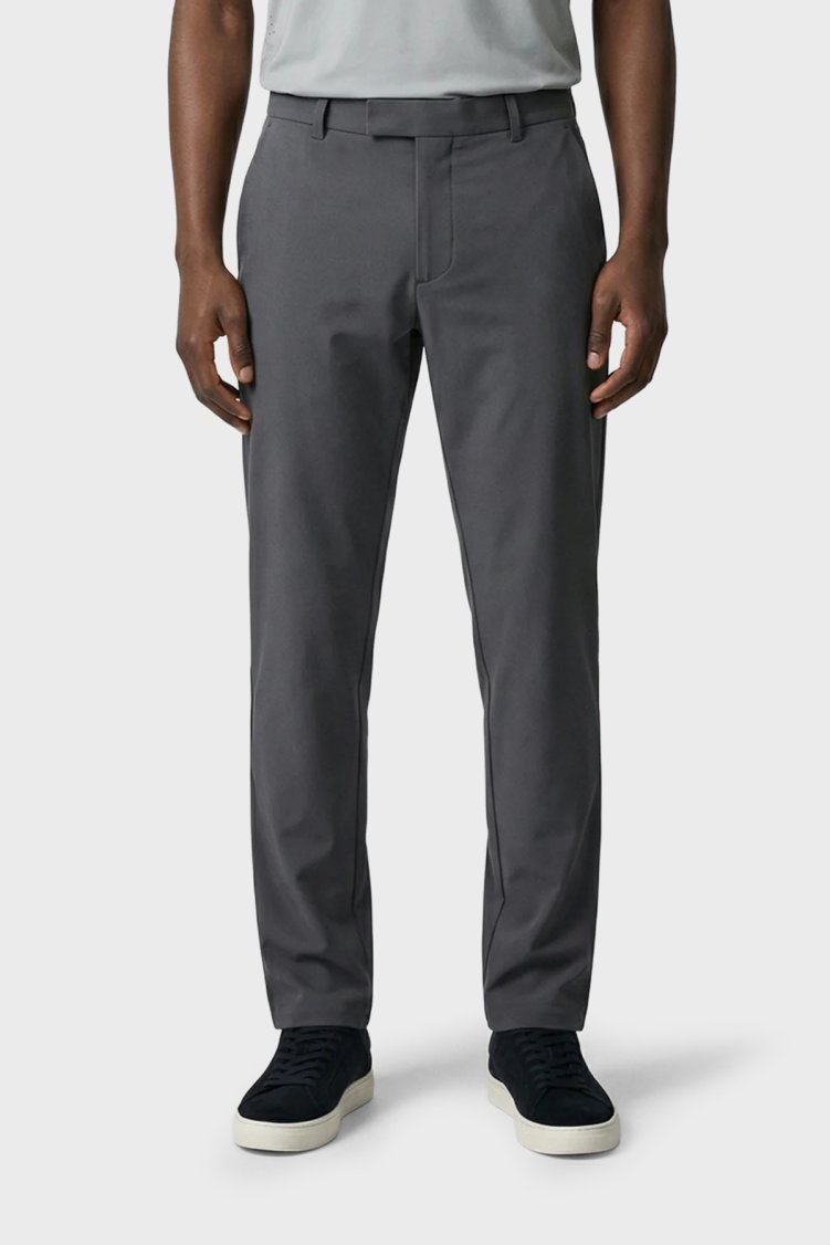 Isaora Relaxed Fit Normal Bel Düz Paça Chino Erkek Pantolon ISR5112 DRG KOYU GRİ - Isaora