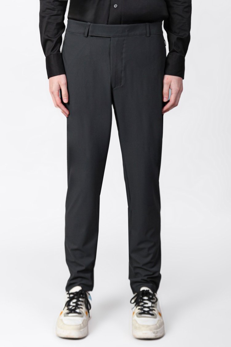 Isaora Streç Regular Fit Normal Bel Düz Paça Erkek Pantolon ISR5109 DRG KOYU GRİ - Isaora