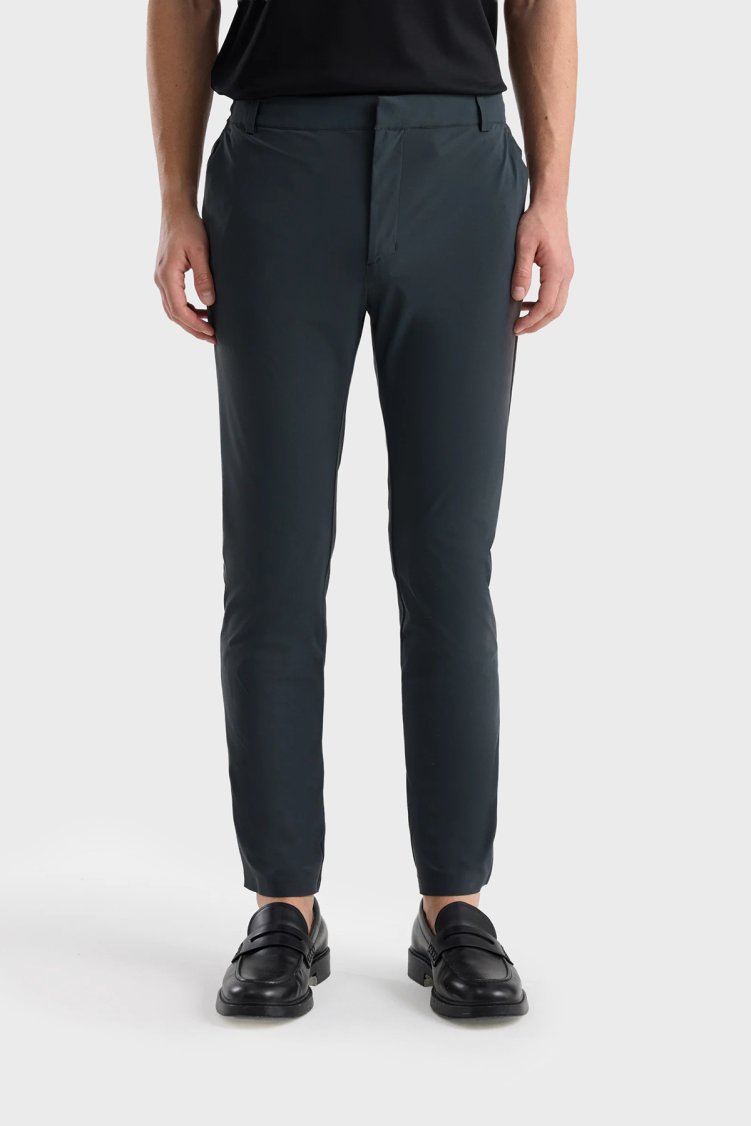 Isaora Streç Regular Fit Normal Bel Düz Paça Erkek Pantolon ISR5109 DRG Koyu gri - Isaora