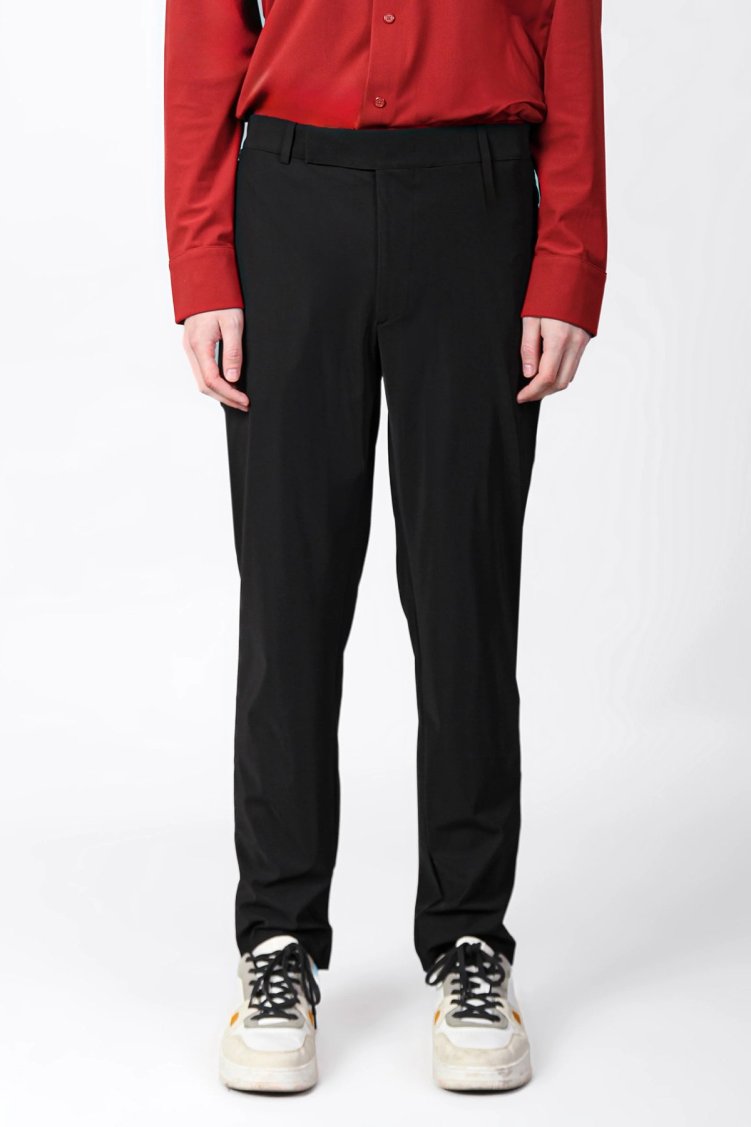 Isaora Streç Regular Fit Normal Bel Düz Paça Erkek Pantolon ISR51090 SİYAH - Isaora