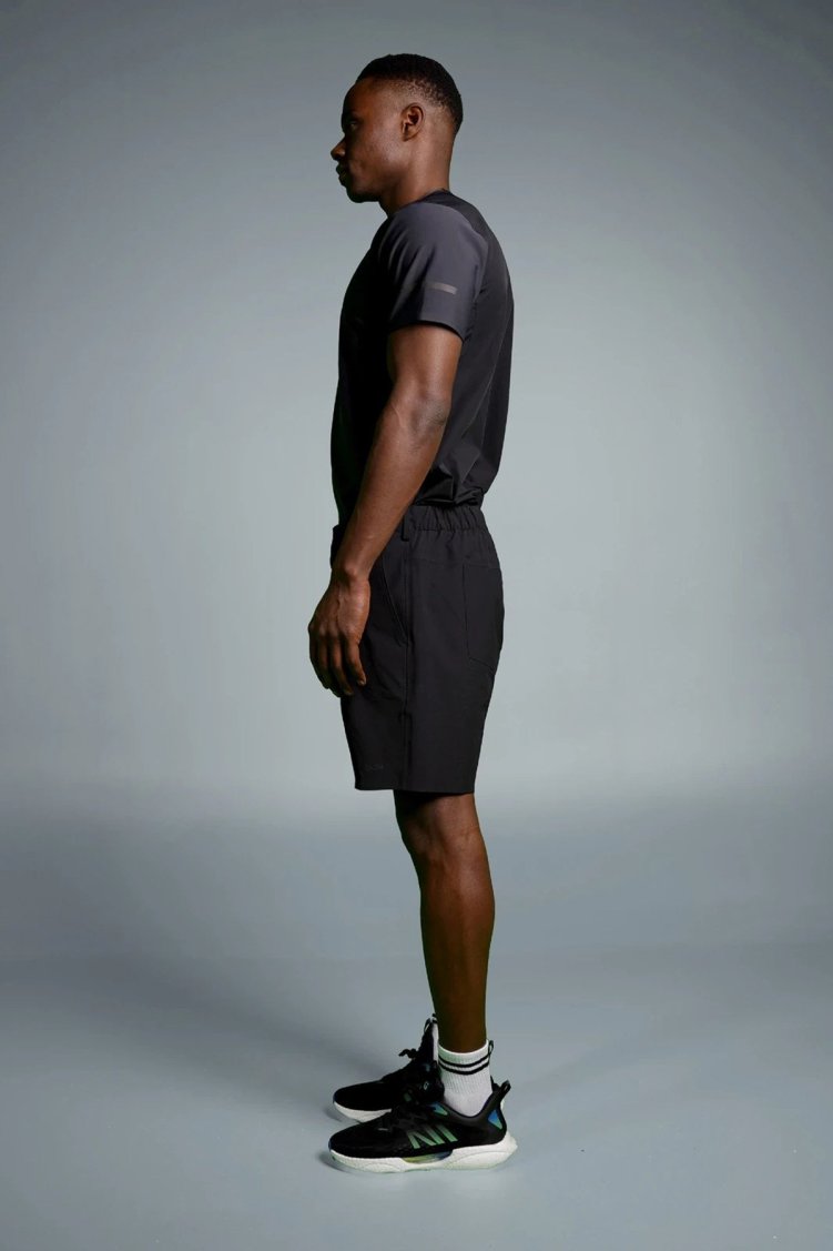 Isaora Su İtici Relaxed Fit Normal Bel Chino Erkek Short M22B4105 010 SİYAH - Isaora (1)