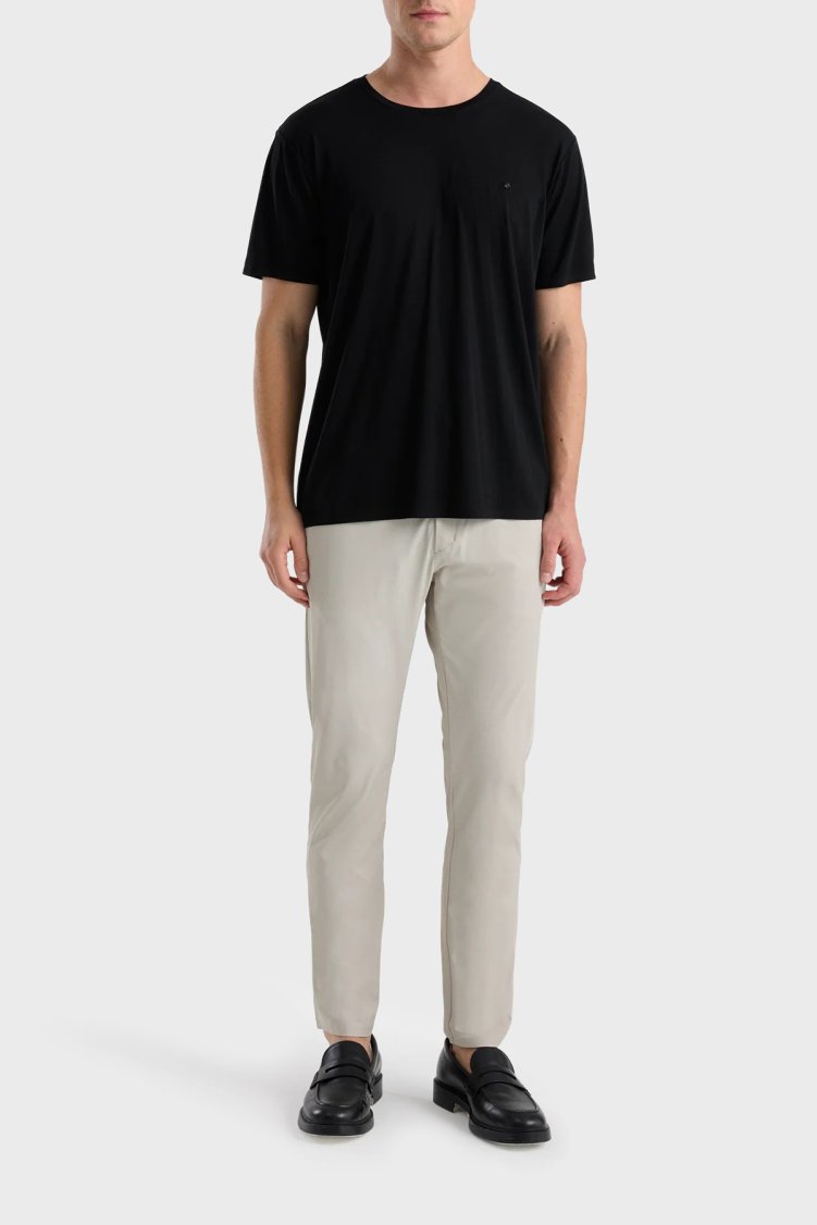 Isaora Yumuşak Dokulu Regular Fit Bisiklet Yaka Erkek T Shirt ISR90230 Siyah - Isaora (1)