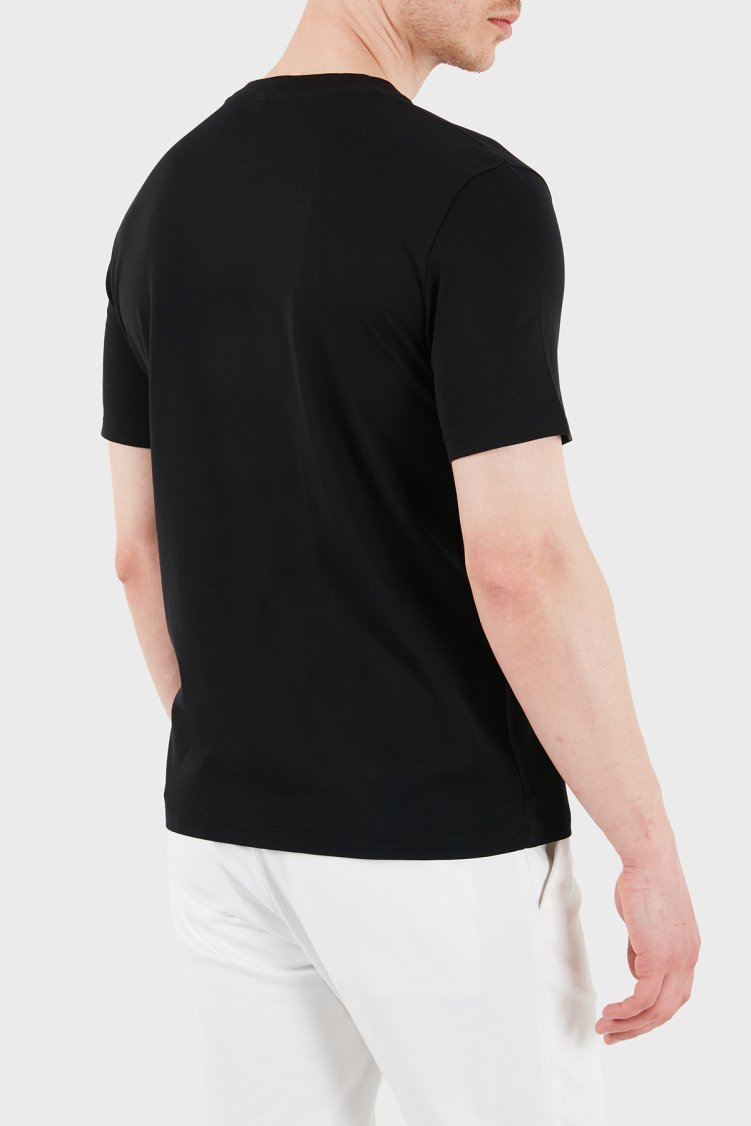Jacob Cohen % 100 Pamuk Regular Fit Bisiklet Yaka Erkek T Shirt 40002 001 M4530 L1 C74 SİYAH - Jacob Cohen (1)