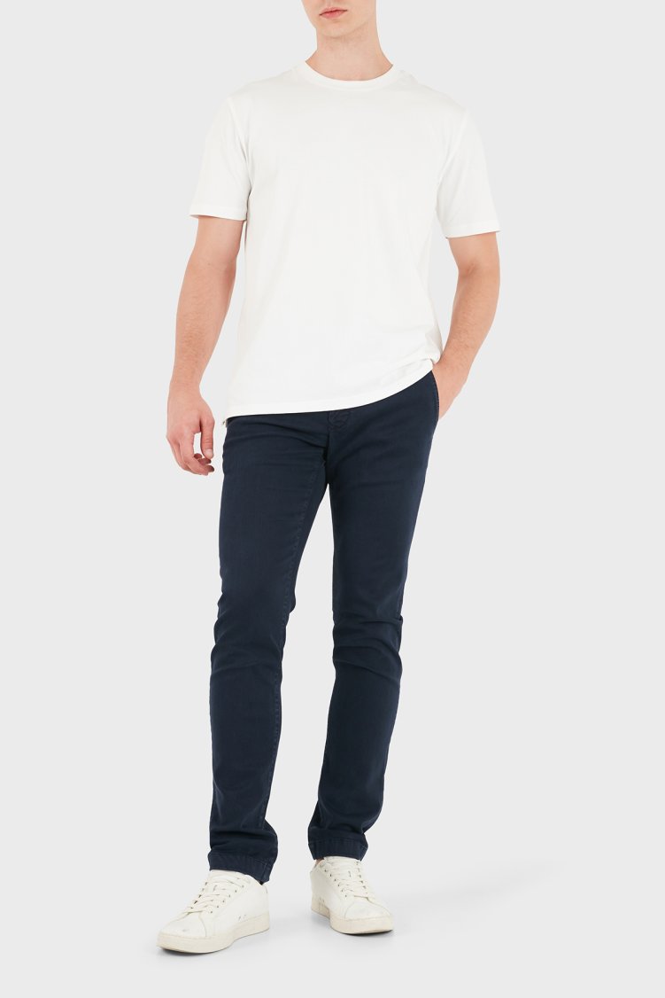 Jacob Cohen Slim Fit Normal Bel Dar Paça Chino Erkek Pantolon JUM P0001 S4216 001 TN Y99 Lacivert - Jacob Cohen (1)