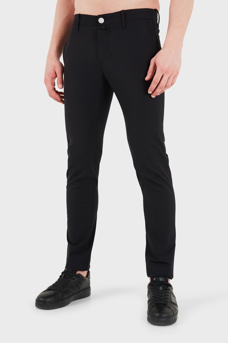 Jacob Cohen Slim Fit Normal Bel Dar Paça Erkek Pantolon JUMP T001 008 S4024 RW C74 SİYAH - Jacob Cohen