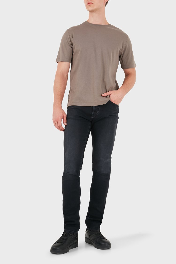 Jacob Cohen Slim Fit Normal Bel Dar Paça Jeans Erkek Kot Pantolon JUM QE004 S3622 030 S1 600D Siyah - Jacob Cohen (1)