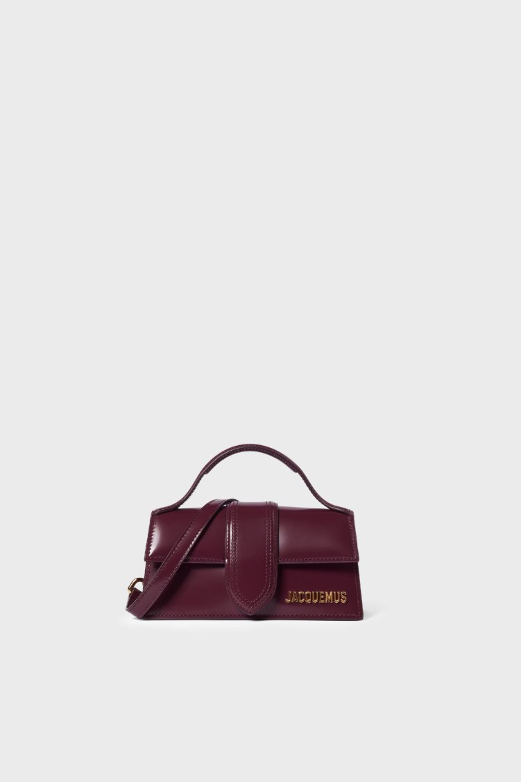 Jacquemus Le Bambıno Deri Çıkarılabilir Askılı Kadın Çanta 23HBAW00006AC18A01 Bordo - Jacquemus