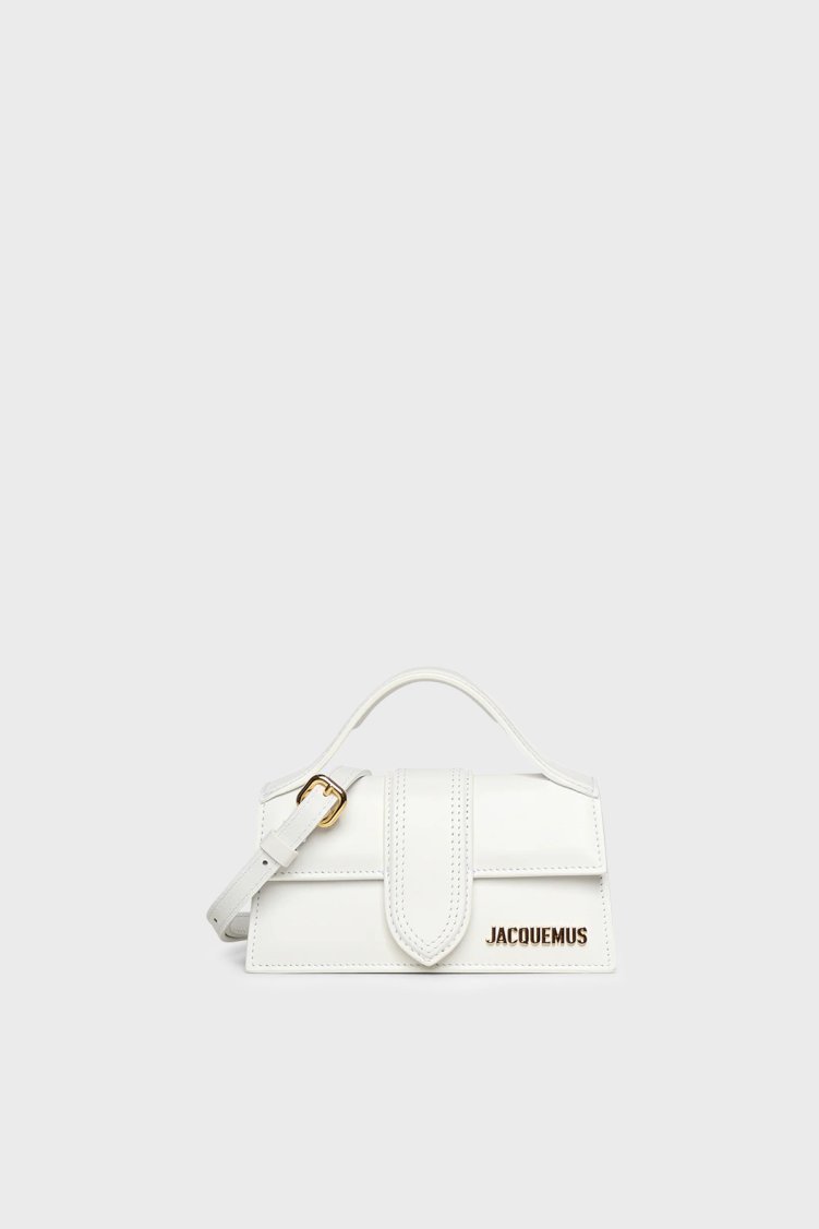 Jacquemus Le Bombıno Deri Çıkarılabilir Askılı Kadın Çanta 21HBAW00006BC01C01 Beyaz - Jacquemus