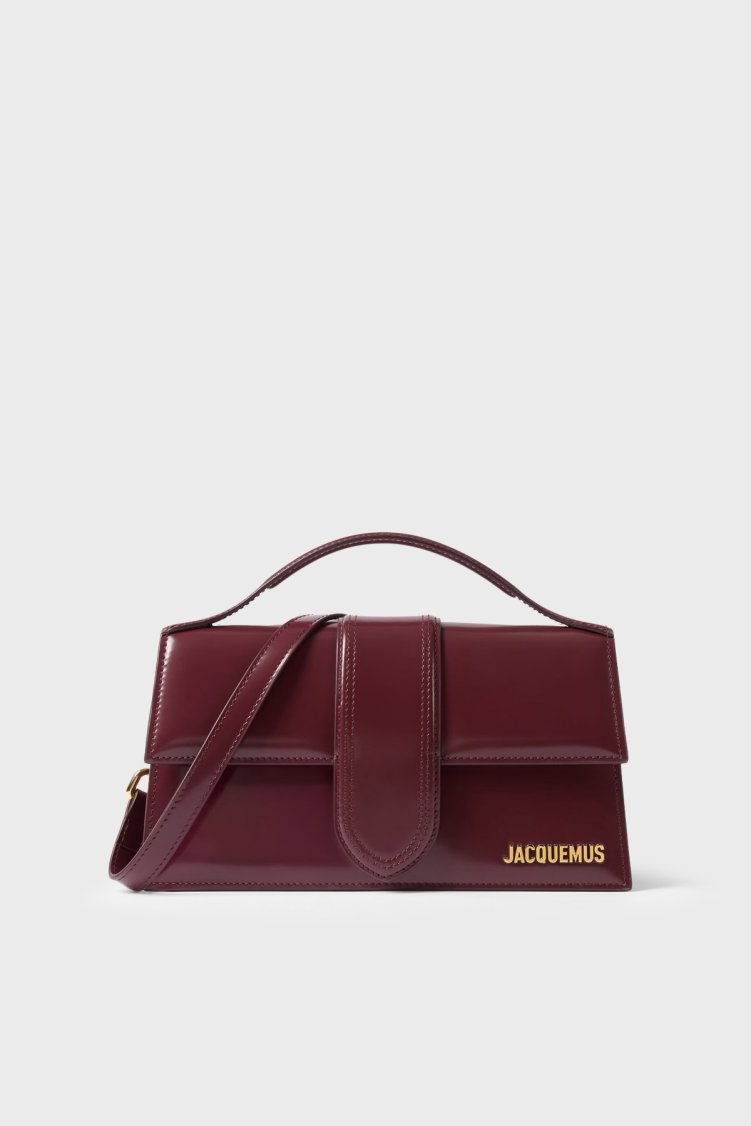 Jacquemus Le Grand Bambıno Deri Çıkarılabilir Askılı Kadın Çanta 23HBAW00007AC18A01 Bordo - Jacquemus