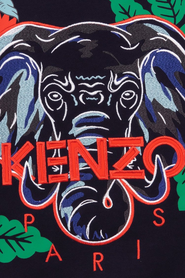 Kenzo Pamuklu Bisiklet Yaka Çocuk Sweat K25704/868 ELECTRIC BLUE LACİVERT - Kenzo (1)