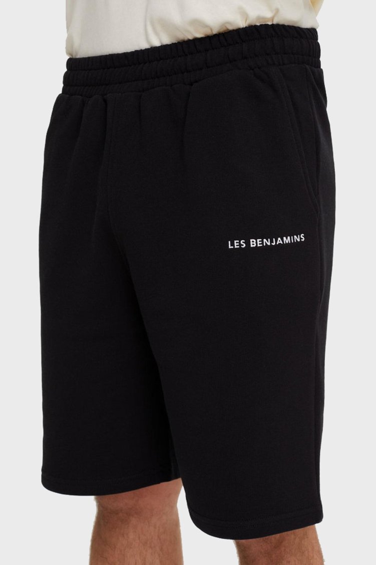 Les Benjamins Elastik Bel Bantlı Cepli % 100 Pamuk Erkek Short LB21SSCORMUSO-002 SİYAH - Les Benjamins (1)
