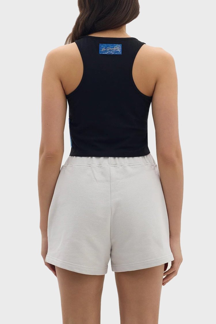 Les Benjamins Pamuklu Cropped Fit Bayan Top LB24SSKISFUTN-002 SİYAH - Les Benjamins (1)