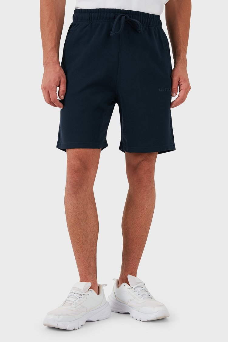 Les Benjamins Pamuklu Logolu Regular Fit Erkek Short LB24SSCLAMUSO-408 LACİVERT - Les Benjamins