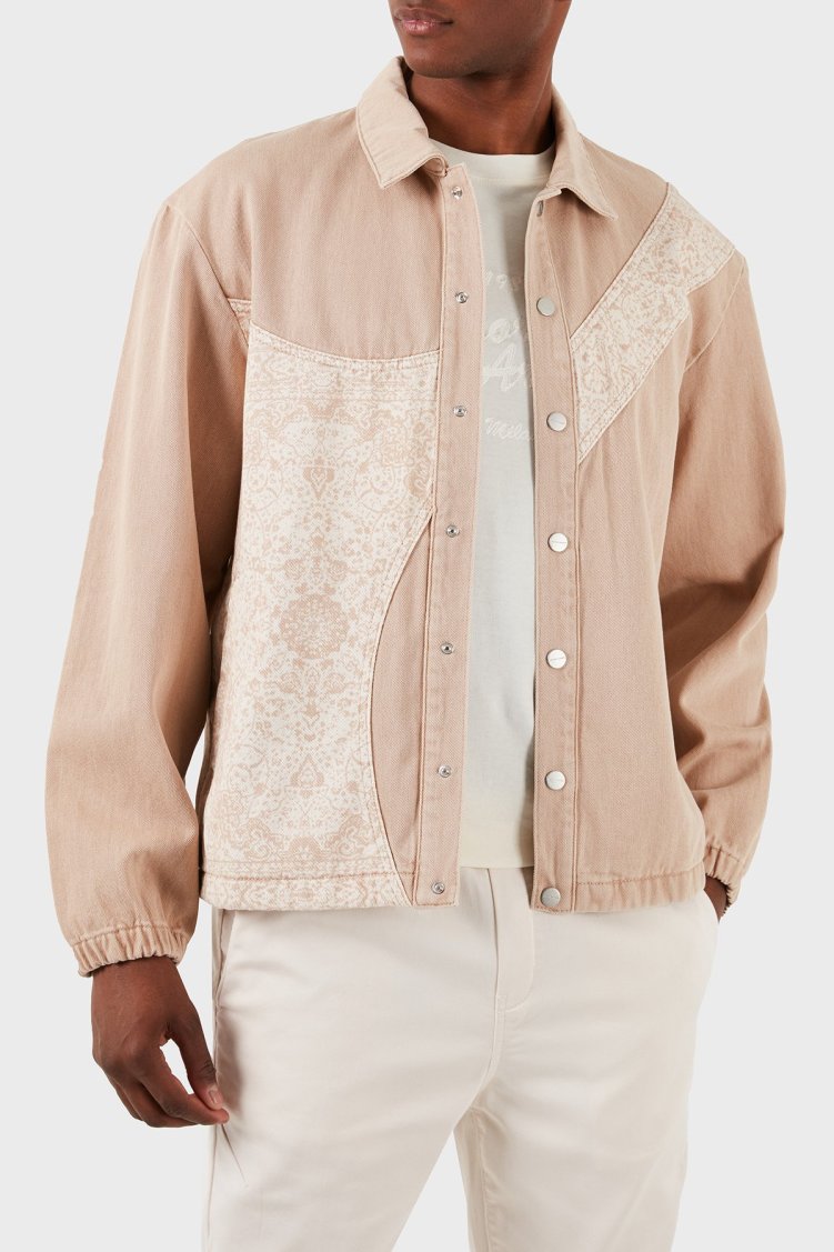 Les Benjamins Pamuklu Oversize Fit Erkek Ceket LB24SSKISMUJC-003 BEJ - Les Benjamins (1)