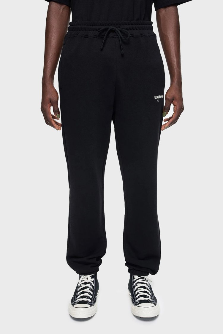 Les Benjamins Pamuklu Regular Fit Jogger Spor Erkek Pantolon LB24FWEAPMUSP-001 SİYAH - Les Benjamins