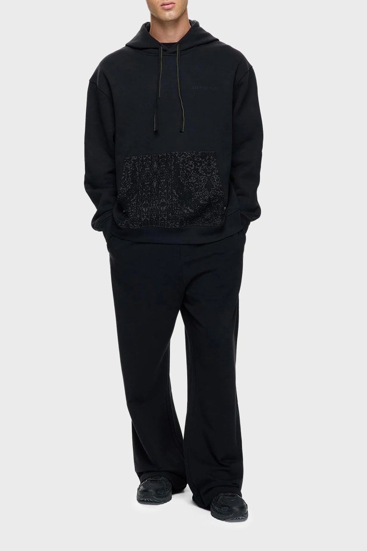 Les Benjamins Pamuklu Regular Fit Kapüşonlu Erkek Sweat LB25FWCLAMUHD-401 SİYAH - Les Benjamins (1)