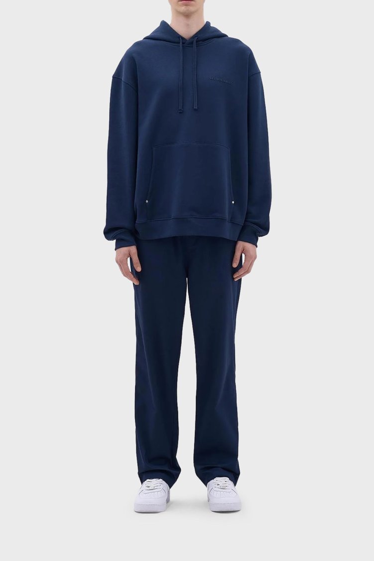 Les Benjamins Pamuklu Relaxed Fit Kapüşonlu Erkek Sweat LB23FWCLAMUHD-402 LACİVERT - Les Benjamins (1)