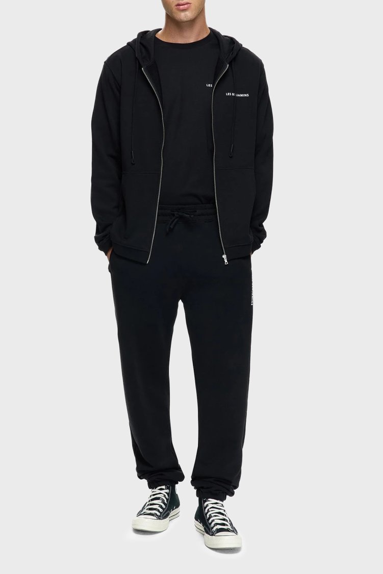 Les Benjamins Regular Fit Normal Bel Ribanalı Paça Jogger Erkek Pantolon LBNOOSCORMUSP-307 SİYAH - Les Benjamins (1)