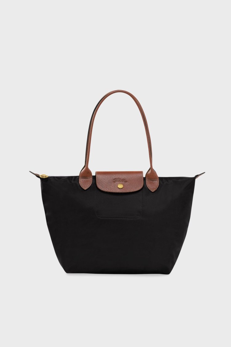 Longchamp Medium Çift Saplı Katlanabilen Tasarım Bayan Çanta L2605089 001 SİYAH - Longchamp