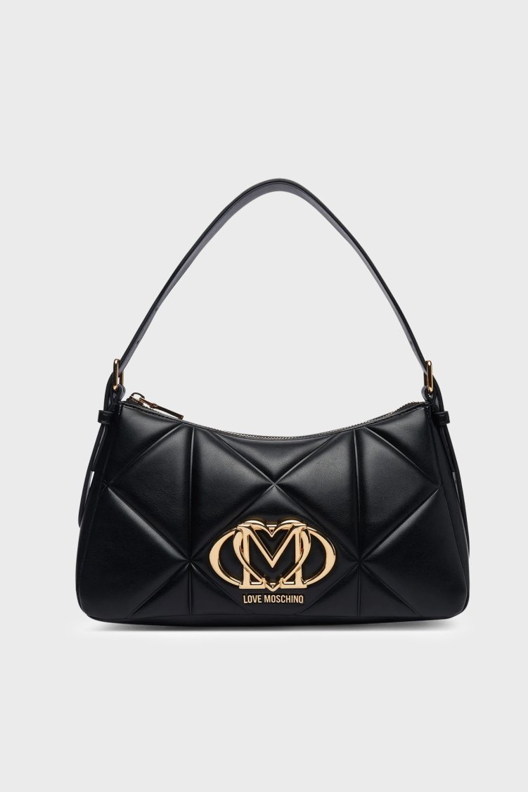 Love Moschino Kapitoneli Ayarlanabilir Askılı Kadın Çanta JC4032PP1PLC0000 Siyah - Love Moschino