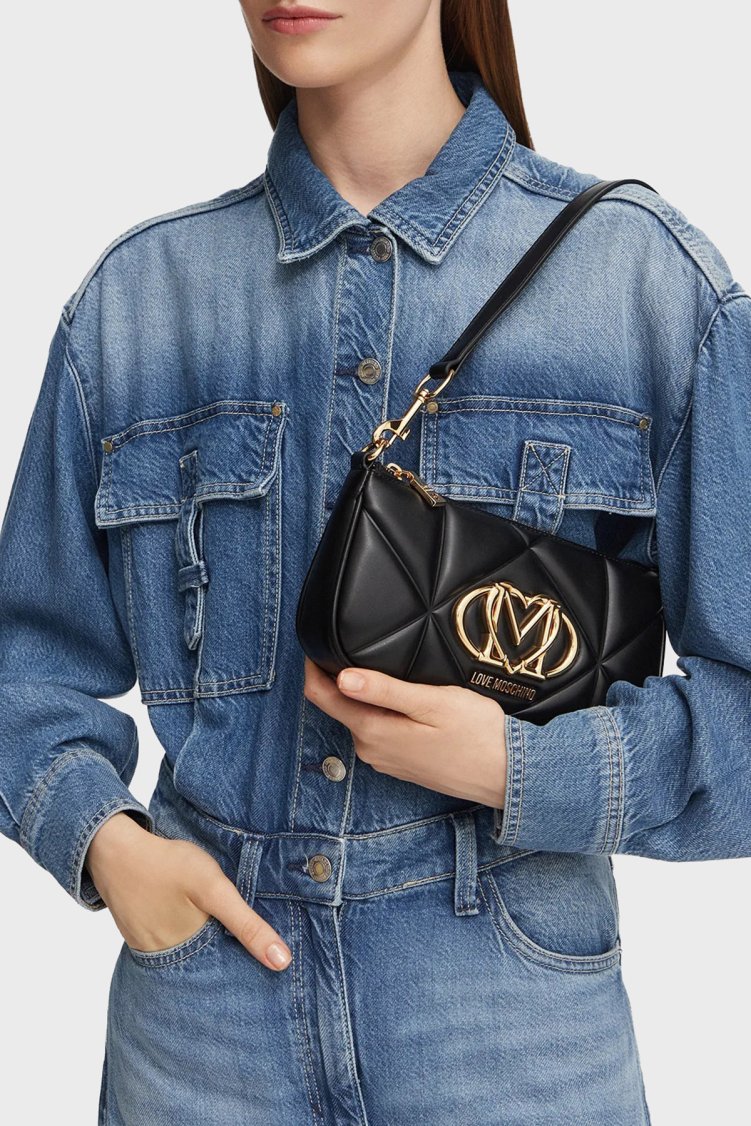 Love Moschino Kapitoneli Omuz Askılı Kadın Çanta JC4111PP1PLC0000 Siyah - Love Moschino (1)