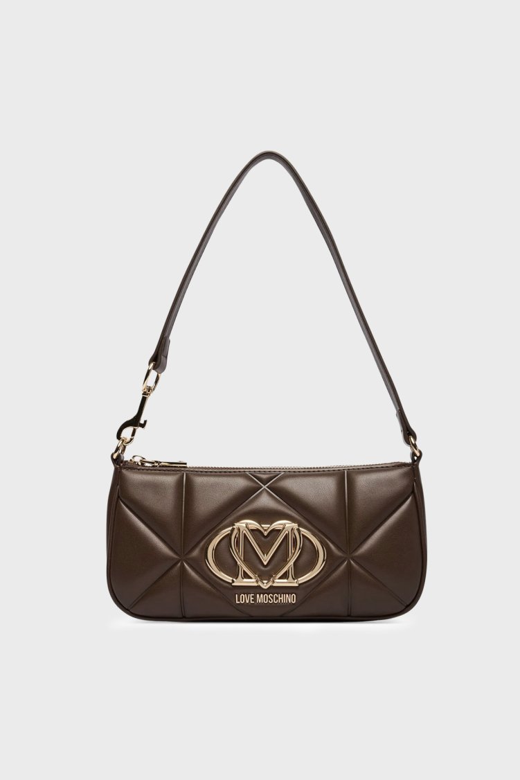 Love Moschino Kapitoneli Omuz Askılı Kadın Çanta JC4111PP1PLC0300 Kahve - Love Moschino