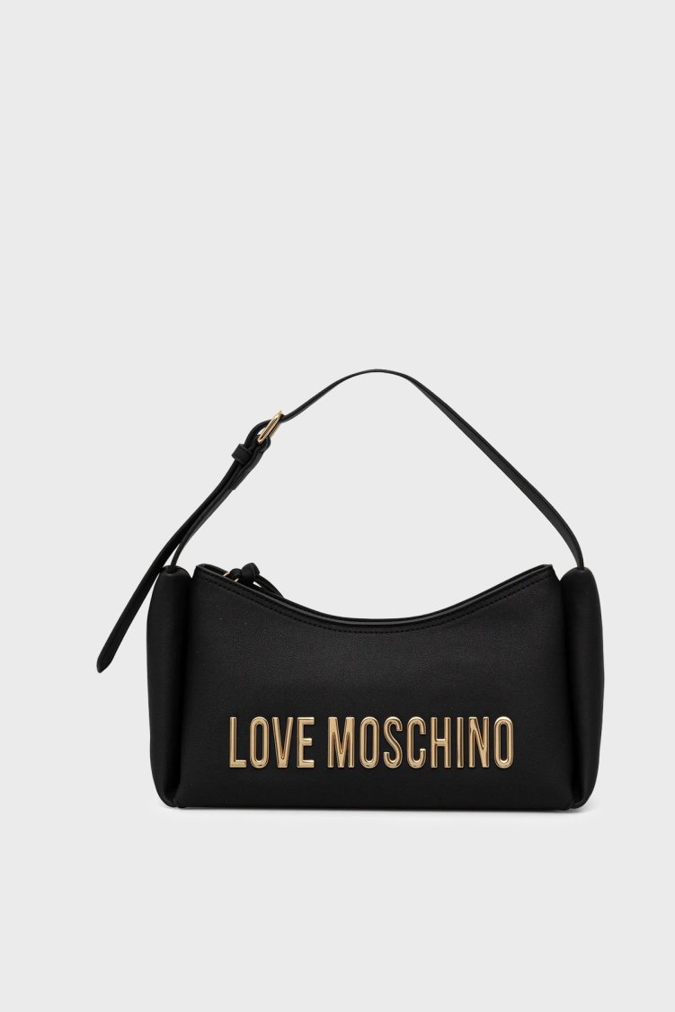 Love Moschino Logolu Ayarlanabilir Askılı Bayan Çanta JC4106PP1OKD0000 SİYAH - Love Moschino