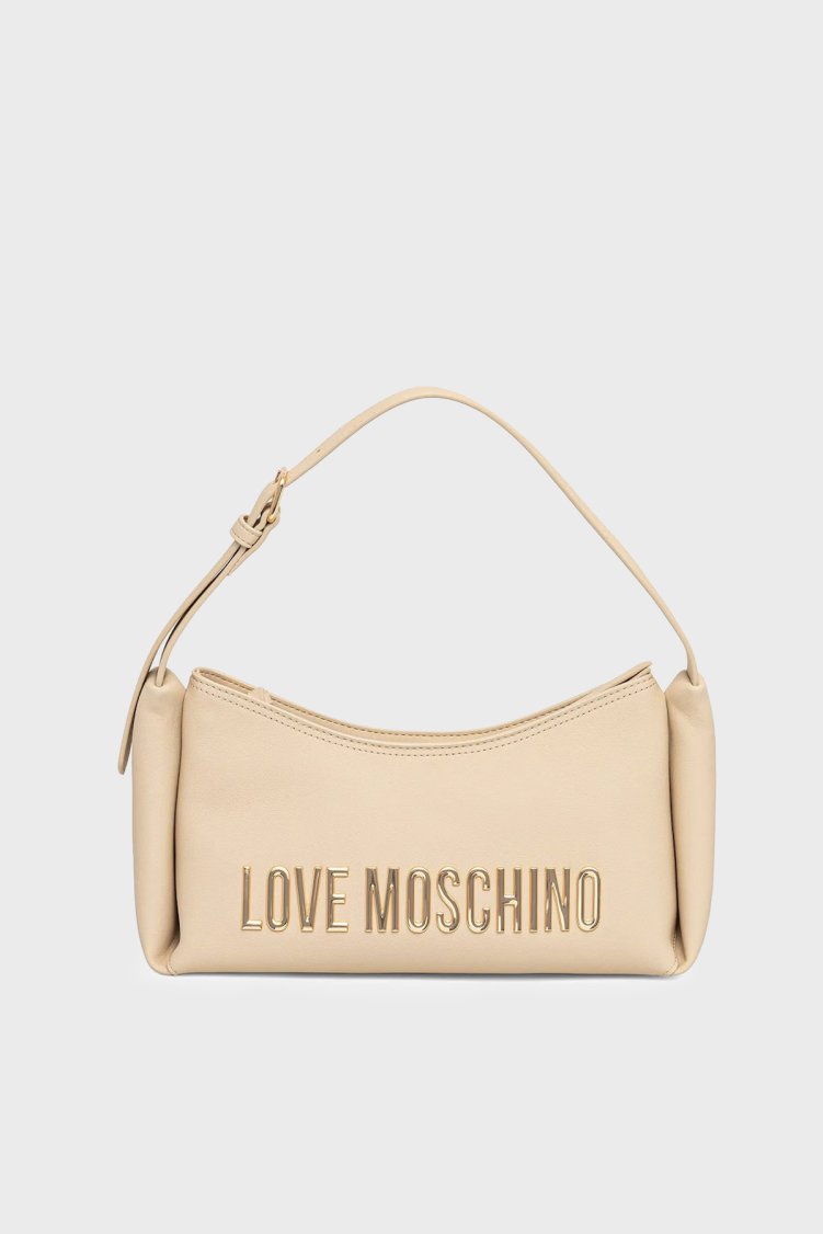 Love Moschino Logolu Ayarlanabilir Askılı Kadın Çanta JC4106PP1OKD0129 BEJ - Love Moschino