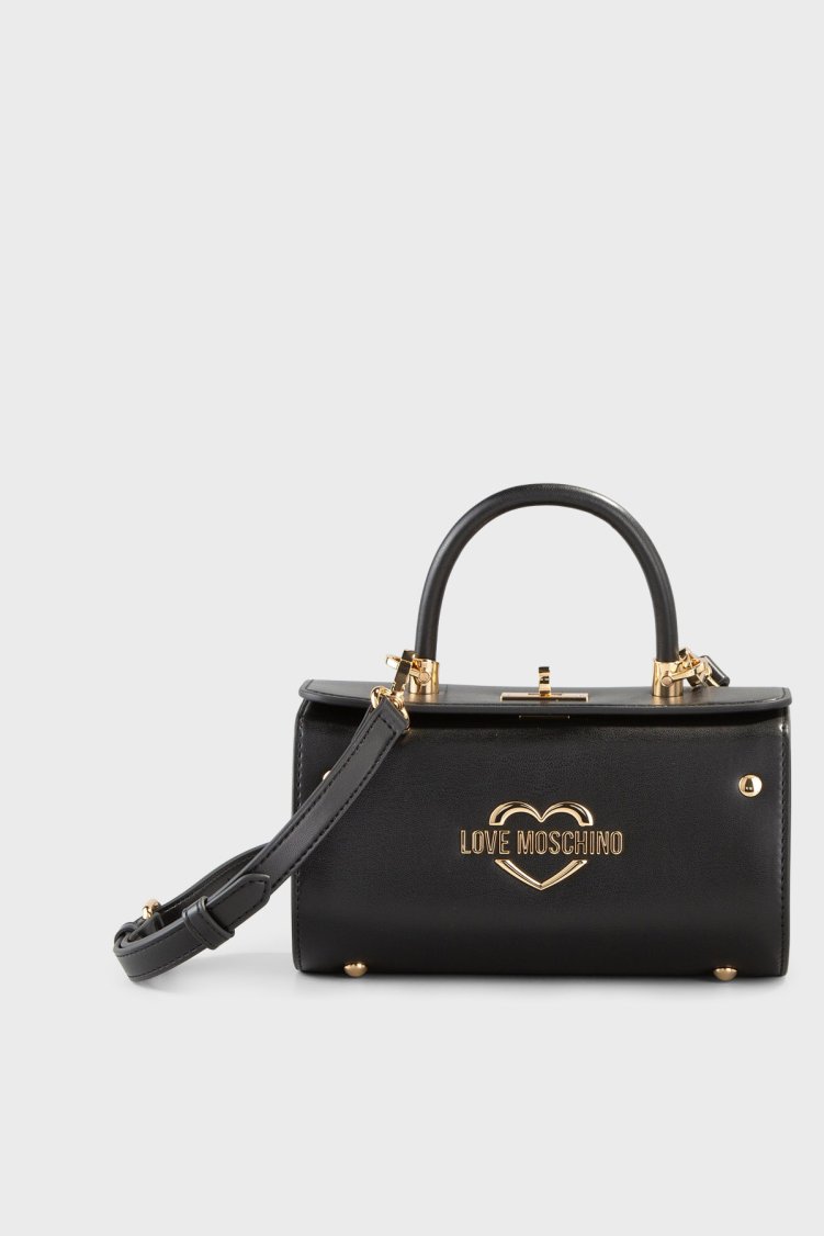 Love Moschino Logolu Ayarlanabilir Askılı Kadın Çanta JC4118PP1PLO3000 Siyah - Love Moschino