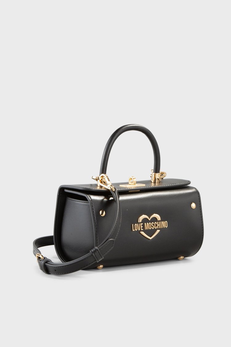 Love Moschino Logolu Ayarlanabilir Askılı Kadın Çanta JC4118PP1PLO3000 Siyah - Love Moschino (1)