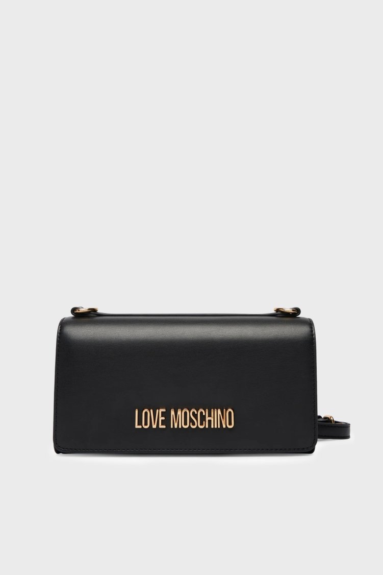 Love Moschino Logolu Ayarlanabilir Askılı Kadın Çanta JC4170PP1OLX0000 SİYAH - Love Moschino