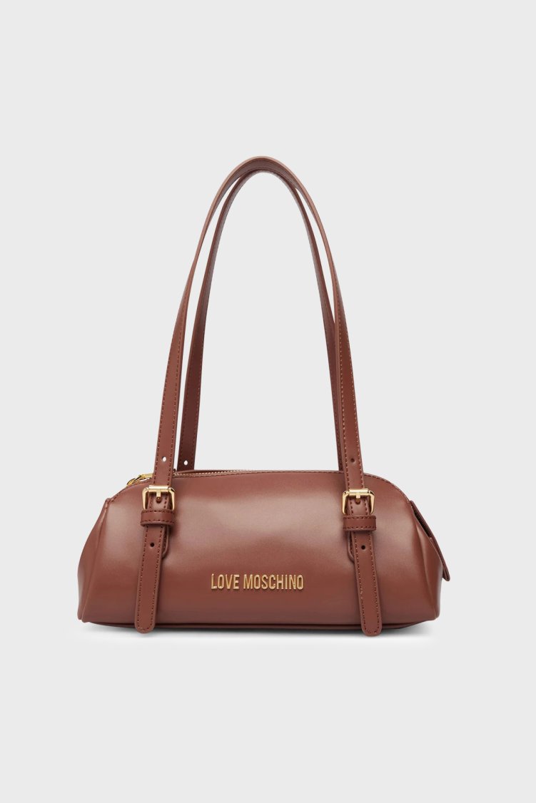 Love Moschino Logolu Ayarlanabilir Omuz Askılı Kadın Çanta JC4101PP1PLY0200 Taba - Love Moschino