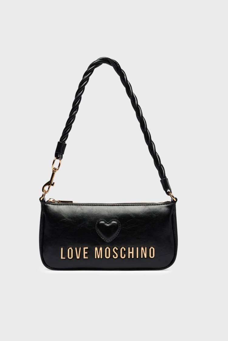 Love Moschino Logolu Omuz Askılı Kadın Çanta JC4132PP1PL1100A Siyah - Love Moschino