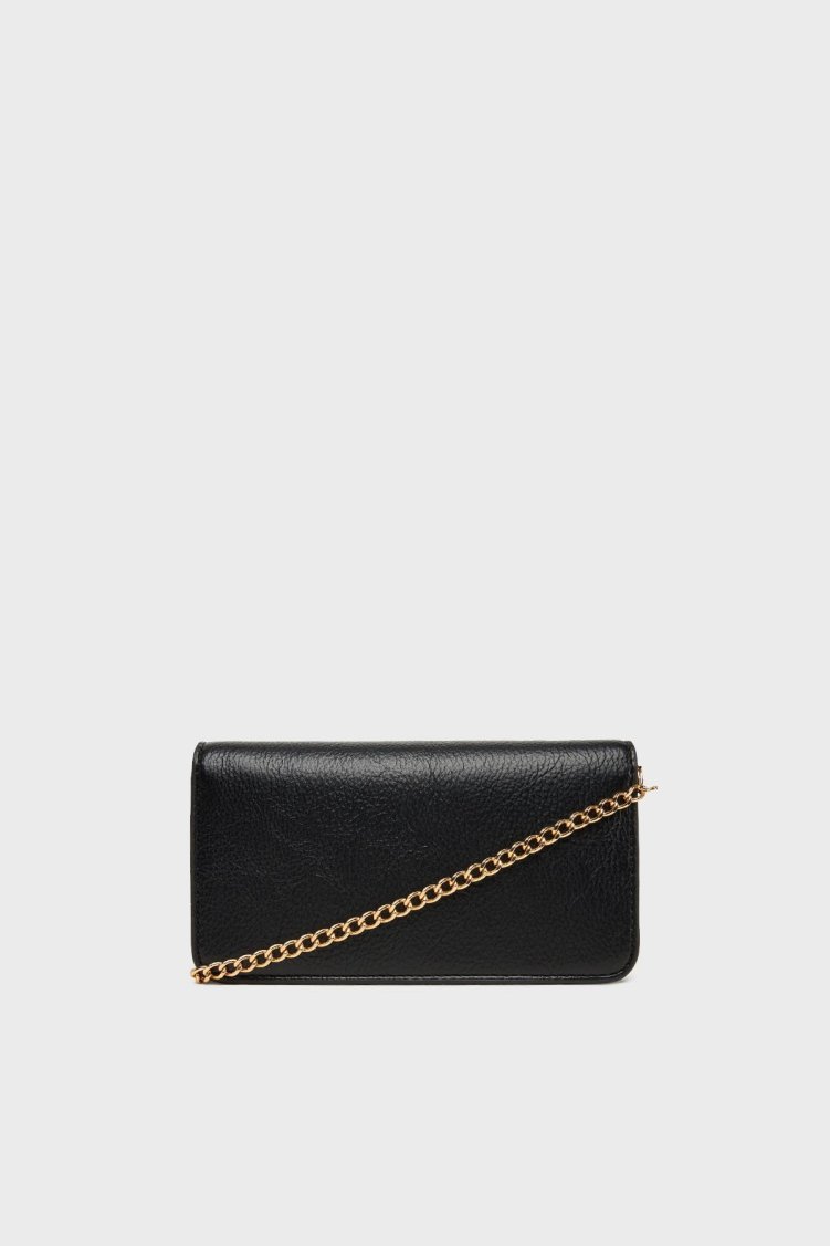 Love Moschino Logolu Sabit Zincir Askılı Portföy Bayan Cüzdan JC5602PP1NLI0000 SİYAH - Love Moschino (1)