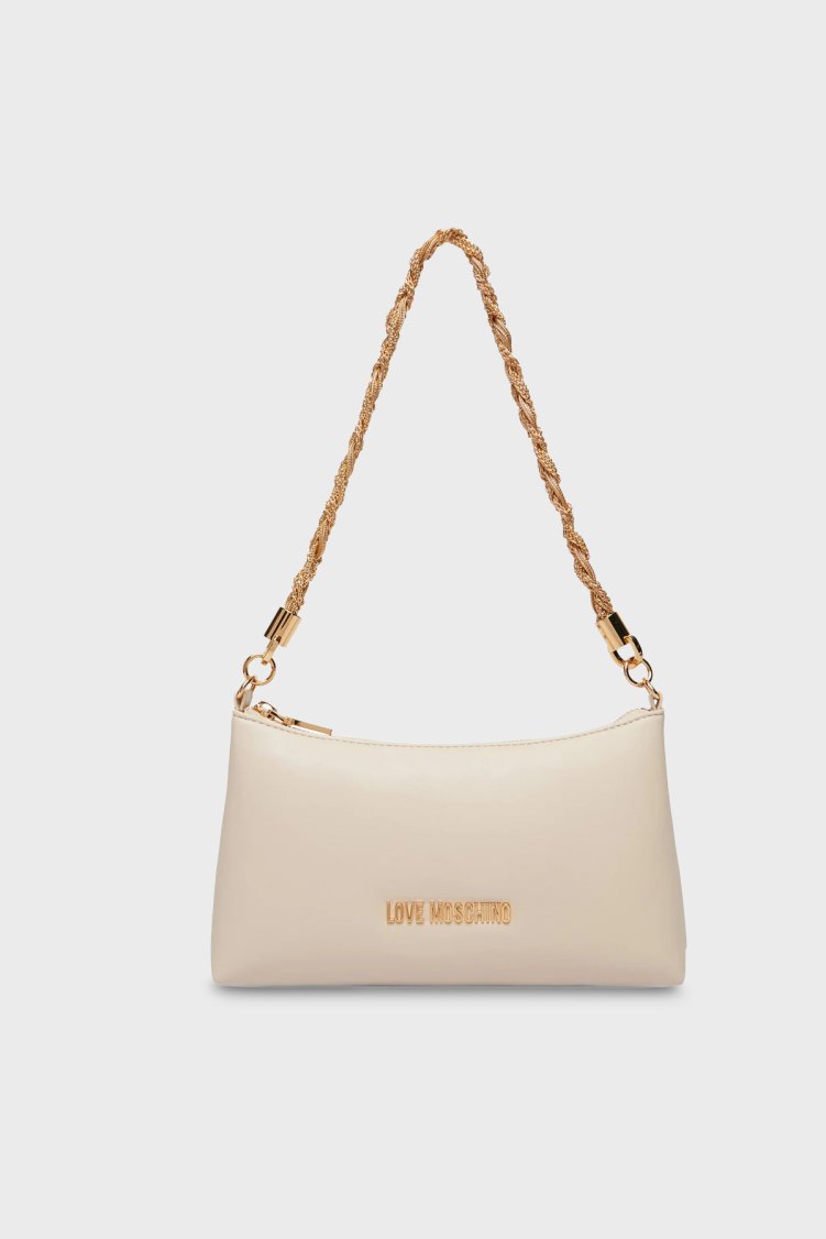 Love Moschino Logolu Zincir Askılı Bayan Çanta JC4143PP1OLX0110 BEJ - Love Moschino