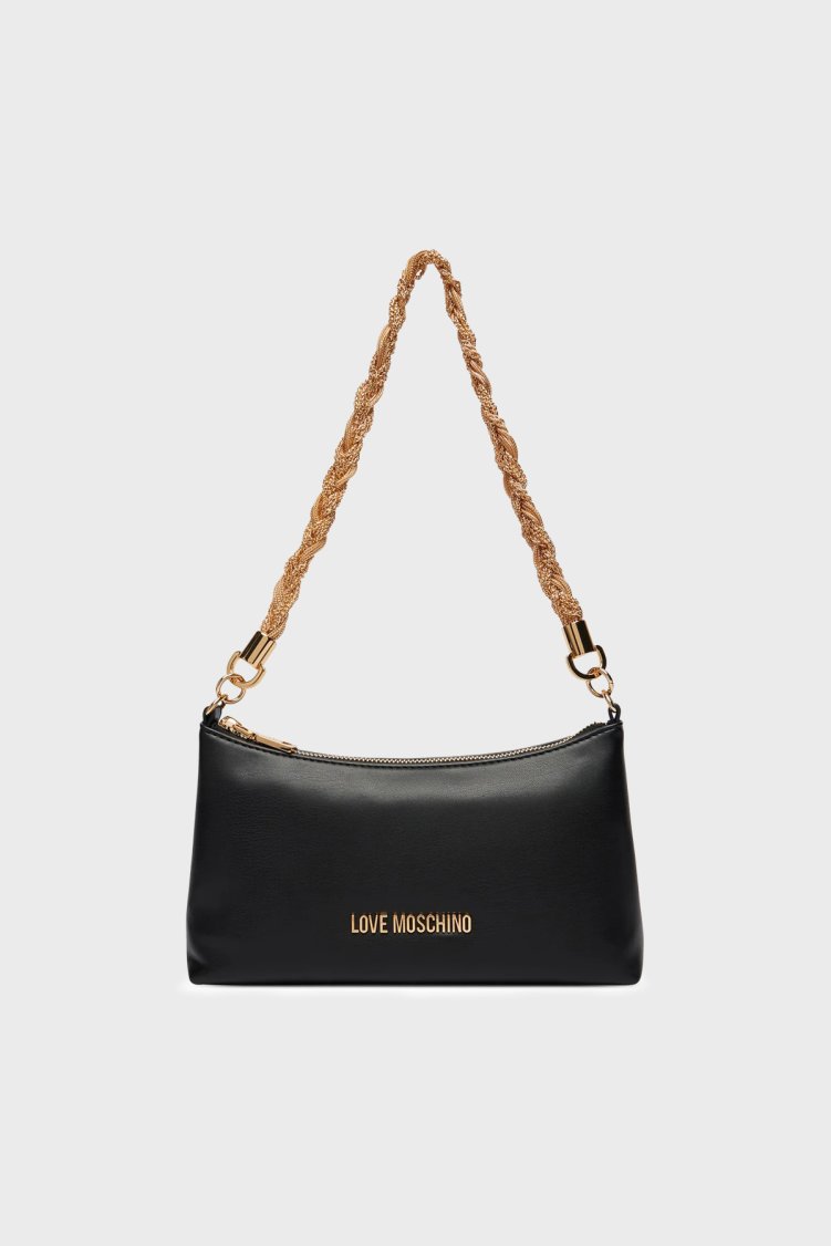 Love Moschino Logolu Zincir Askılı Kadın Çanta JC4143PP1OLX0000 SİYAH - Love Moschino