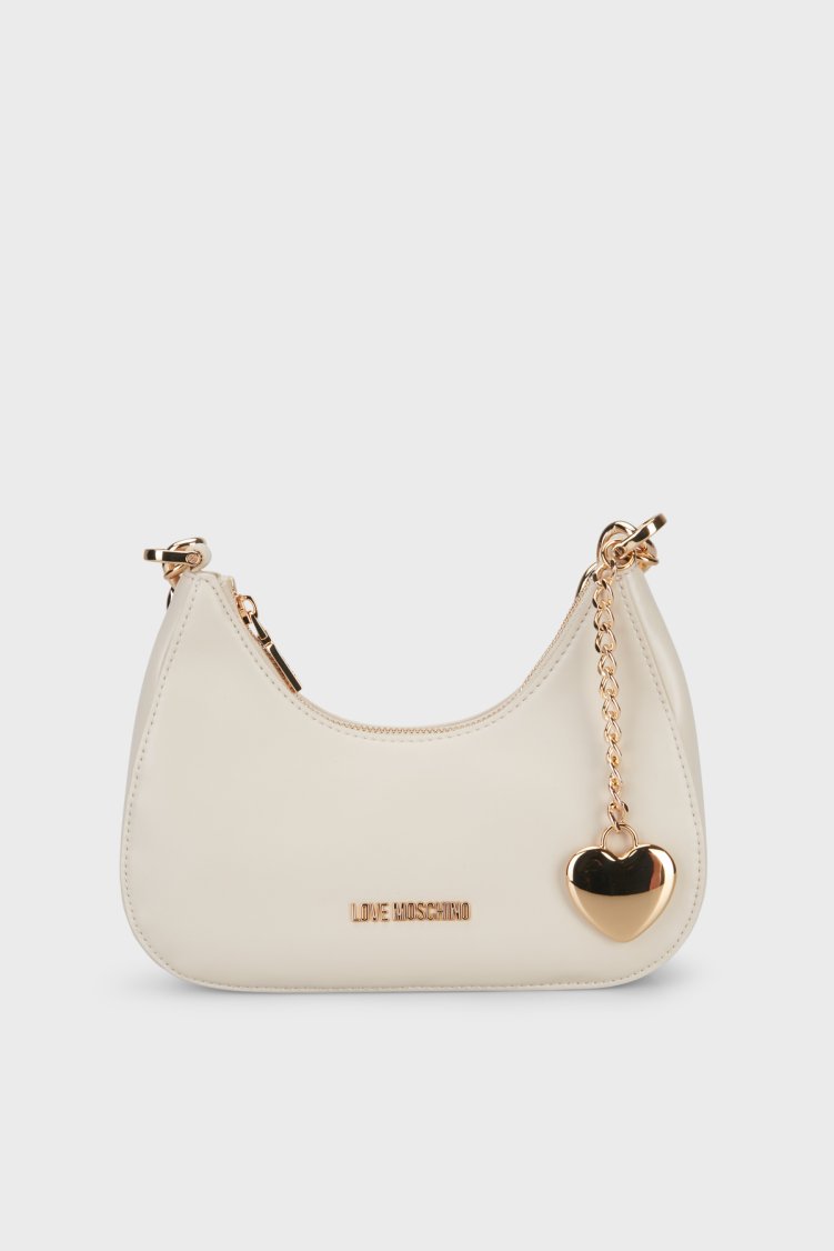 Love Moschino Zincir Askılı Charm Detaylı Kadın Çanta JC4161PP1PL1411A Bej - Love Moschino