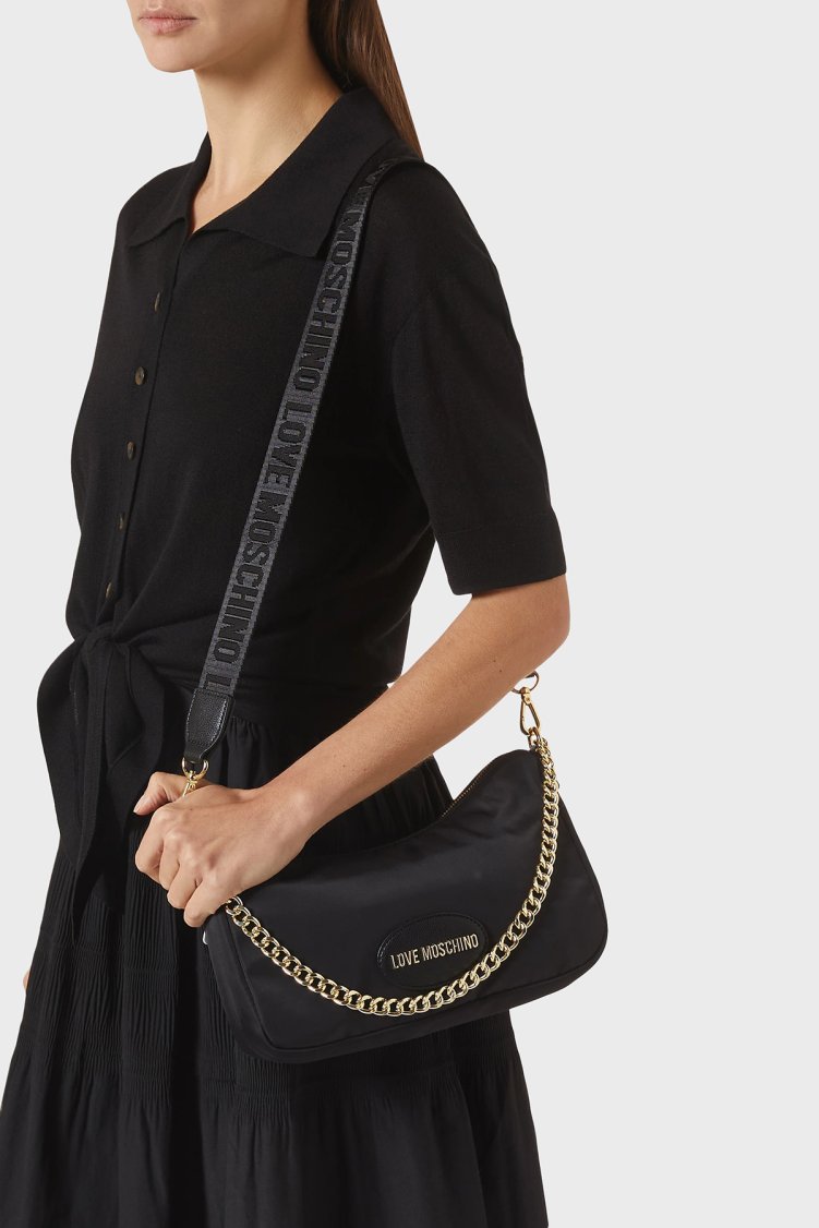 Love Moschino Zincir Askılı Kadın Çanta JC4063PP1PLM100A Siyah - Love Moschino (1)