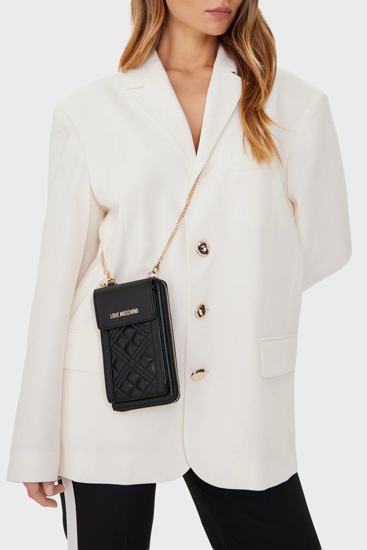 Love Moschino Zincir Askılı Kadın Cüzdan JC5682PP1PLA0000 Siyah - Love Moschino (1)