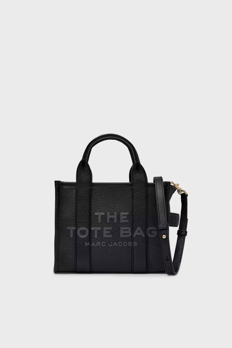 Marc Jacobs The Small Tote Çıkarılabilir Askılı Deri Bayan Çanta H009L01SP21 001 SİYAH - Marc Jacobs